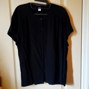 EUC Old Navy Button-Up, Black Blouse, XL